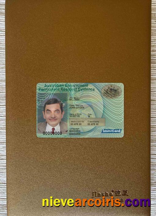 Australia permanent residence card photolook